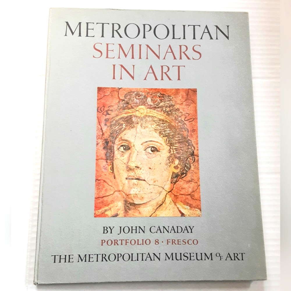 1958 Book & 12 Prints METROPOLITAN MUSEUM Seminars in Art  Portfolio 8 Fresco